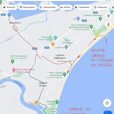 度假居 Renoviertes Reihenhaus Am Radweg In Lignano